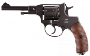 Gletcher Nagant 4.5mm/.177 Co2 Revolver - Black