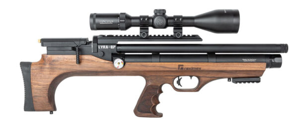 Reximex Lyra Bullpup .177/4.5mm Calibre PCP Air Rifle – Walnut Stock