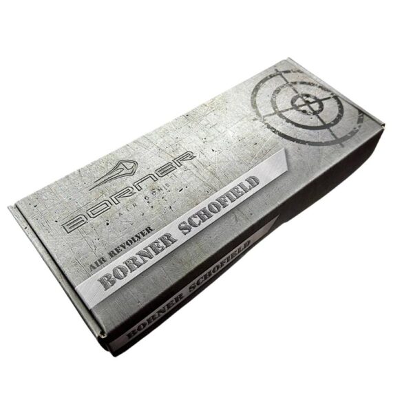 Borner Schofield Co2 Revolver (4.5mm/.177 – BB and Pellet – Black)