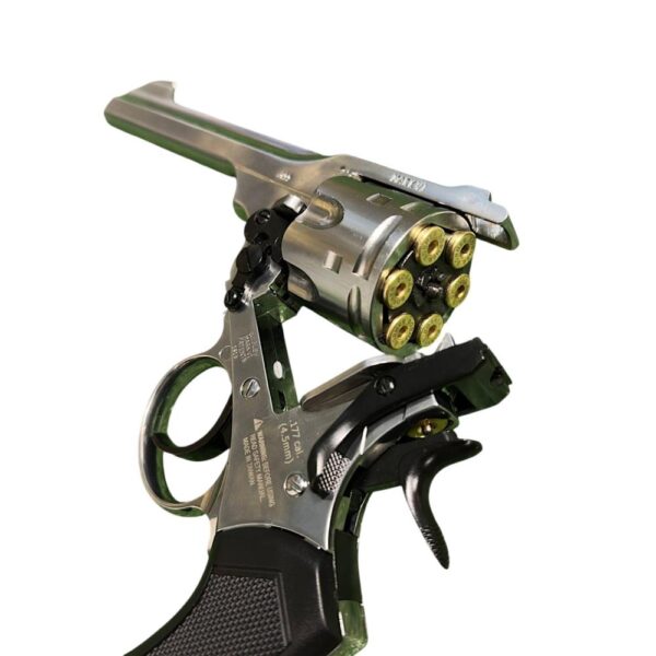 Borner W&S Co2 Revolver (4.5mm/.177 – BB – Silver) Borner W&S Co2 Revolver (4.5mm/.177 – BB – Silver)