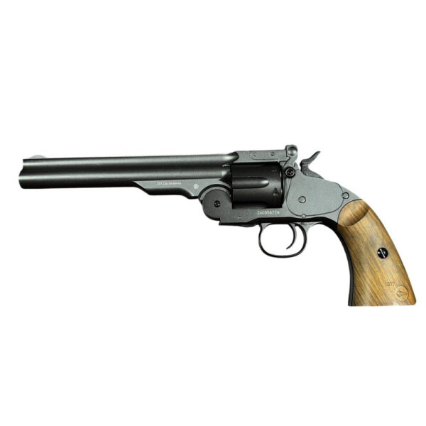 Borner Schofield Co2 Revolver (4.5mm/.177 – BB and Pellet – Black)