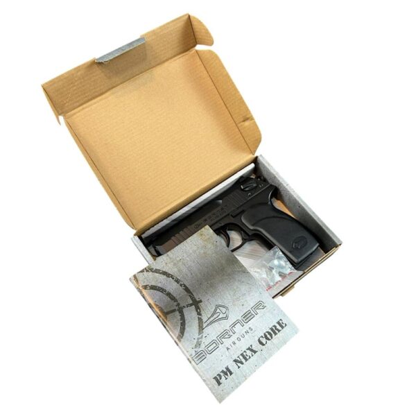 Borner PM NEX Core Co2 Pistol (4.5mm/.177 – BB – Black) Borner PM NEX Core Co2 Pistol (4.5mm/.177 – BB – Black)