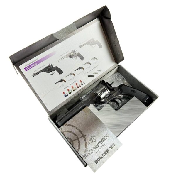 Borner W&S Co2 Revolver (4.5mm/.177 – BB – Silver) Borner W&S Co2 Revolver (4.5mm/.177 – BB – Silver)