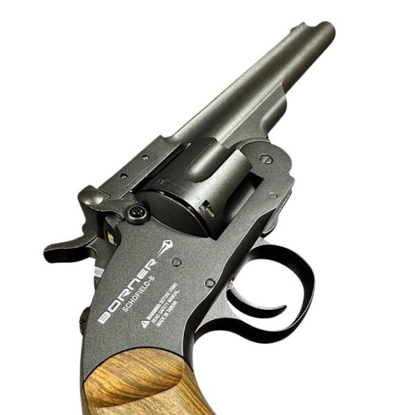 Borner Schofield Co2 Revolver (4.5mm/.177 – BB and Pellet – Black)